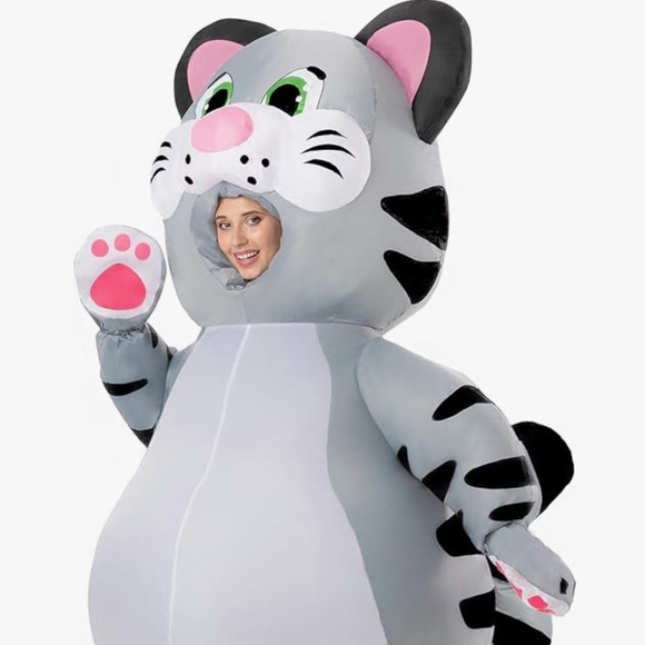 Inflatable Halloween Costume Full Body Kitty Cat Inflatable - Picture 1 of 3